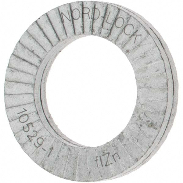 Value Collection MP31514 Wedge Lock Washer 0.646" OD, 0.414" ID, Steel, Grade 2, Zinc-Plated