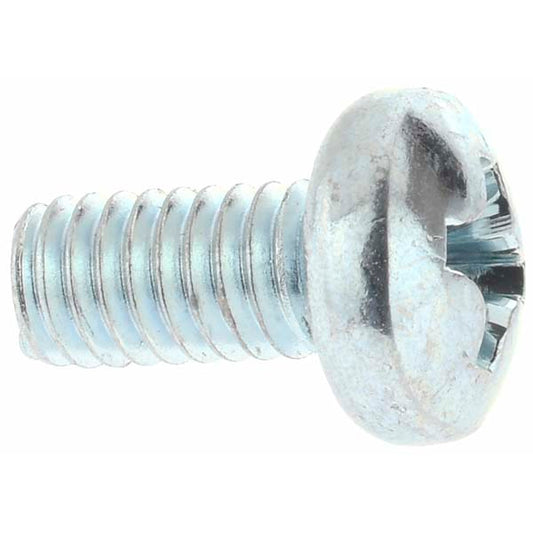 Value Collection 43599 Machine Screw M4x0.7 x 8.00 mm  Length Under Head, Pan Head, Phillips