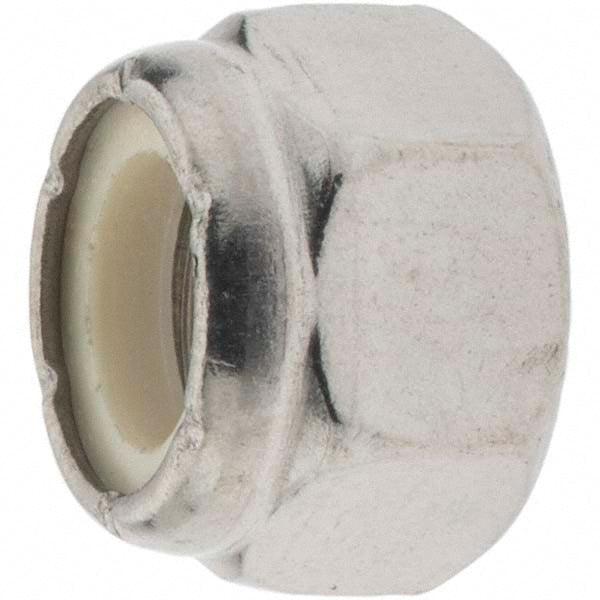 Value Collection C52000819 Hex Lock Nut Insert Lock, Nylon Insert, 7/16-14, Grade 18-8 Stainless Steel