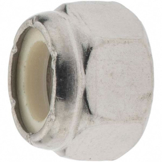 Value Collection C52000819 Hex Lock Nut Insert Lock, Nylon Insert, 7/16-14, Grade 18-8 Stainless Steel