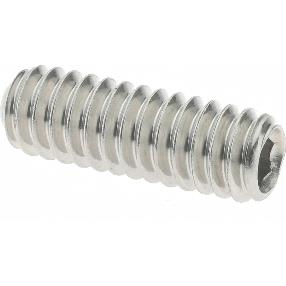 Value Collection 93939 Set Screw 1/4-20 x 3/4", Cup Point, Stainless Steel, Grade 18-8