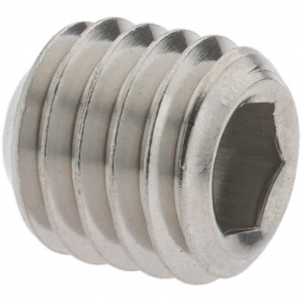 Value Collection 93980 Set Screw 1/2-13 x 1/2", Cup Point, Stainless Steel, Grade 18-8