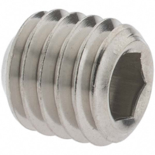 Value Collection 93980 Set Screw 1/2-13 x 1/2", Cup Point, Stainless Steel, Grade 18-8