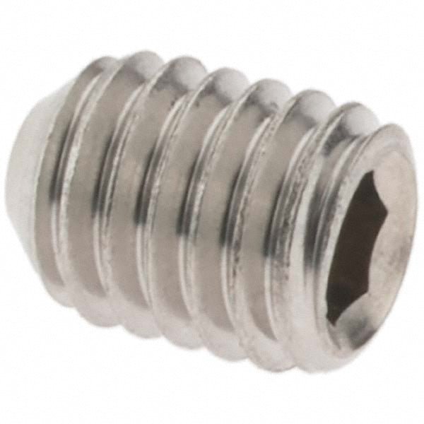 Value Collection 93992 Set Screw #10-32 x 1/4", Cup Point, Stainless Steel, Grade 18-8