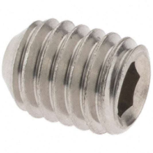 Value Collection 93992 Set Screw #10-32 x 1/4", Cup Point, Stainless Steel, Grade 18-8