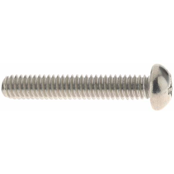 Value Collection 94057 Machine Screw #8-32 x 1" Length Under Head, Round Head, Phillips