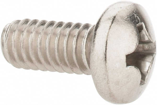 Value Collection -94689-3 Machine Screw #12-24 x 1/2" Length Under Head, Pan Head, Phillips
