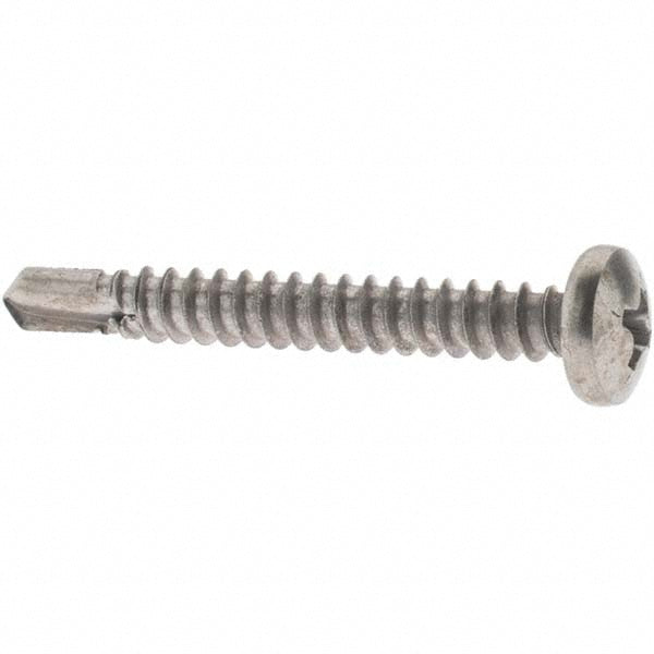 Value Collection 95554 #10, Pan Head, Phillips Drive, 1-1/2" Length Under Head, #3 Point, Self Drilling Screw