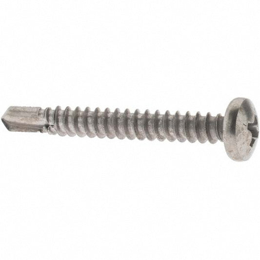 Value Collection 95554 #10, Pan Head, Phillips Drive, 1-1/2" Length Under Head, #3 Point, Self Drilling Screw
