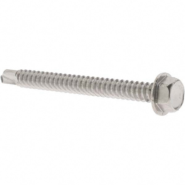 Value Collection 95599 #14, Hex Washer Head, Hex Drive, 2-1/2" Length Under Head, #3 Point, Self Drilling Screw