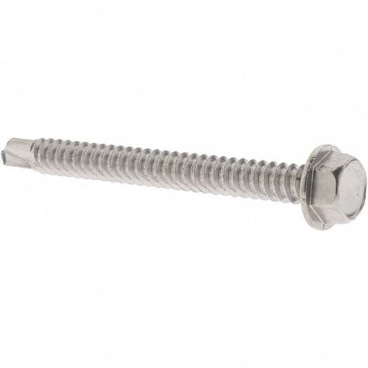 Value Collection 95599 #14, Hex Washer Head, Hex Drive, 2-1/2" Length Under Head, #3 Point, Self Drilling Screw