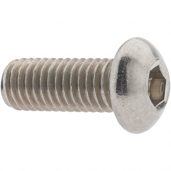 Value Collection A210288 M8x1.25 20mm Length Under Head Hex Socket Drive Button Socket Cap Screw
