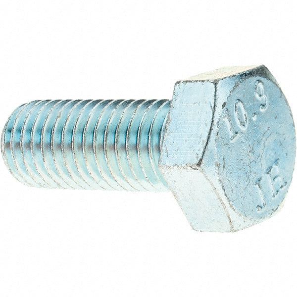 Value Collection C90434 Hex Head Cap Screw M14 x 2.00 x 35 mm, Grade 10.9 Steel, Zinc-Plated