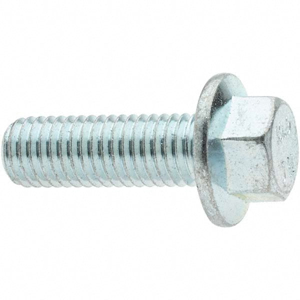 Value Collection KP60627 Smooth Flange Bolt M10 x 1.5 Metric, 30 mm Length Under Head, Fully Threaded