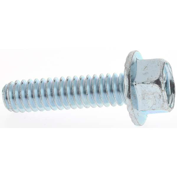 Value Collection KP60860 Serrated Flange Bolt 1/4-20 UNC, 1" Length Under Head, Fully Threaded