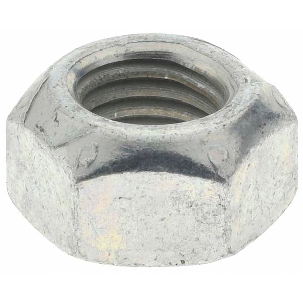 Value Collection KP66142 Hex Lock Nut Distorted Thread, 5/16-24, Grade C Steel, Zinc-Plated with Wax