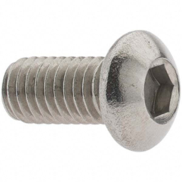 Value Collection KP82446 M6x1.00 12mm Length Under Head Hex Socket Drive Button Socket Cap Screw