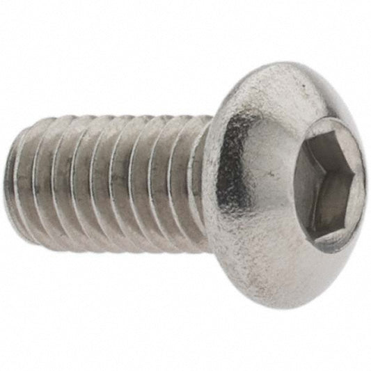 Value Collection KP82446 M6x1.00 12mm Length Under Head Hex Socket Drive Button Socket Cap Screw