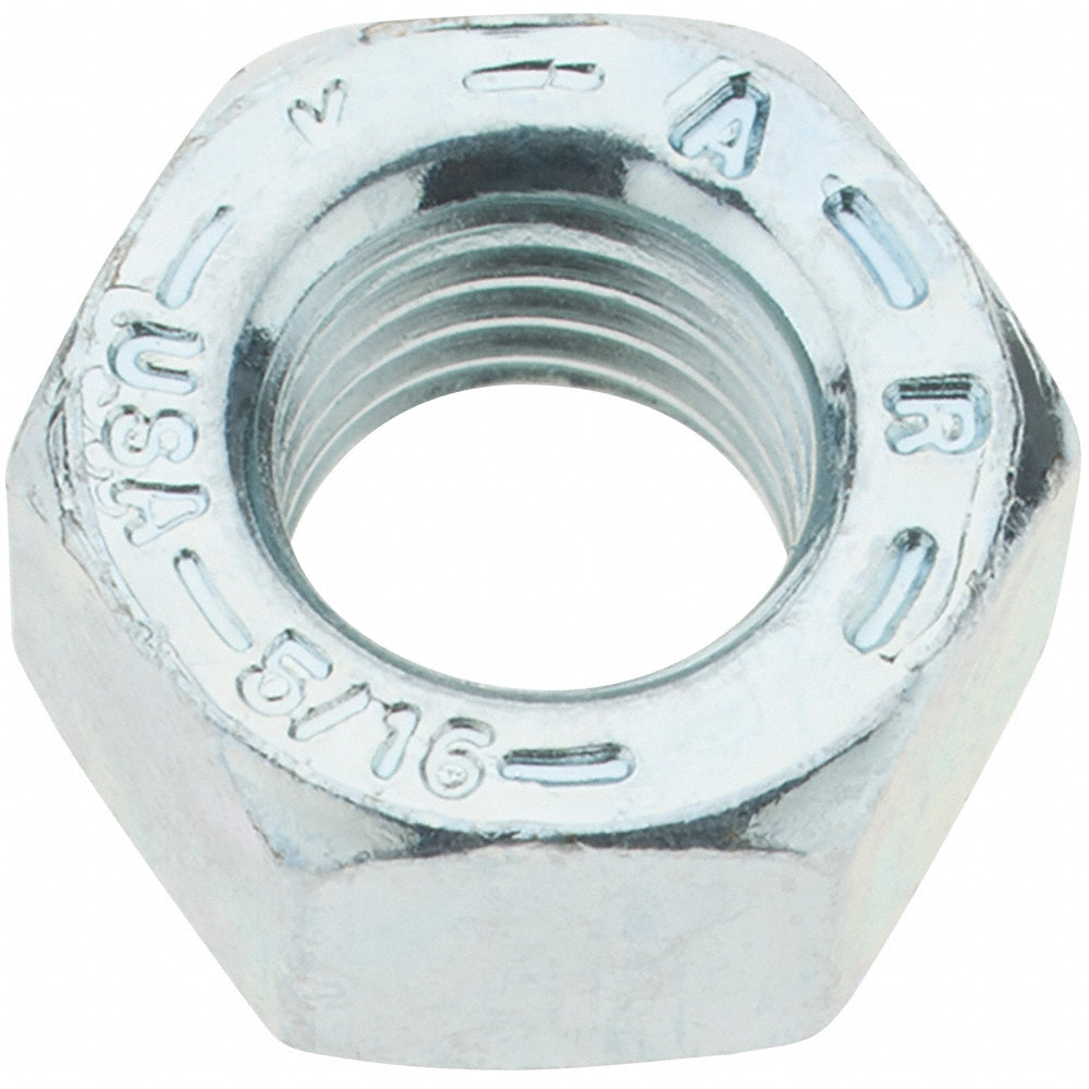 Value Collection KP86170 Hex Nut 5/16-24, Grade 8 Steel, Zinc Yellow Dichromate Finish