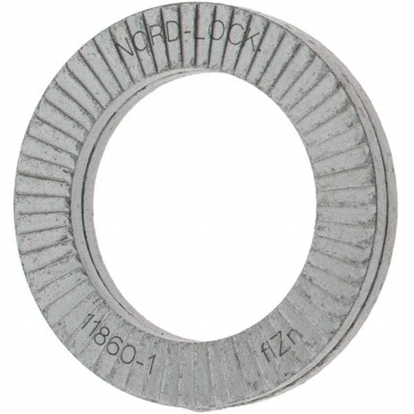 Value Collection MP31518 Wedge Lock Washer 1.008" OD, 0.678" ID, Steel, Grade 2, Zinc-Plated