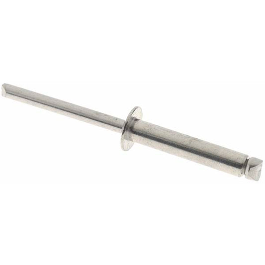 Value Collection KP7911 Open End Blind Rivet Size 612, Dome Head, Stainless Steel Body, Stainless Steel Mandrel