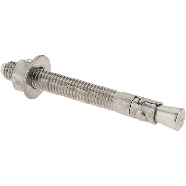 Value Collection 07314 Concrete Wedge Anchor 3/8" Dia, 3-1/2" OAL, 1-5/8" Min Embedment