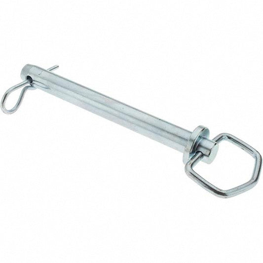 Value Collection -2525-4 3/4" Pin Diam, 7" Long, Zinc Plated Steel Pin Lock Hitch Pin