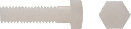 Electro Hardware HHCS-516-1.50-N Hex Head Cap Screw 5/16-18 x 1-1/2", Grade 6/6 Nylon, Uncoated