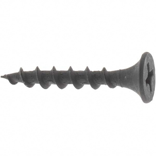 Value Collection C50000190 Drywall Screws Overall Length 1in  Head Type Bugle  Drive Type Phillips  Material Carbon Steel  Length (Inch) 1  Screw Size #6