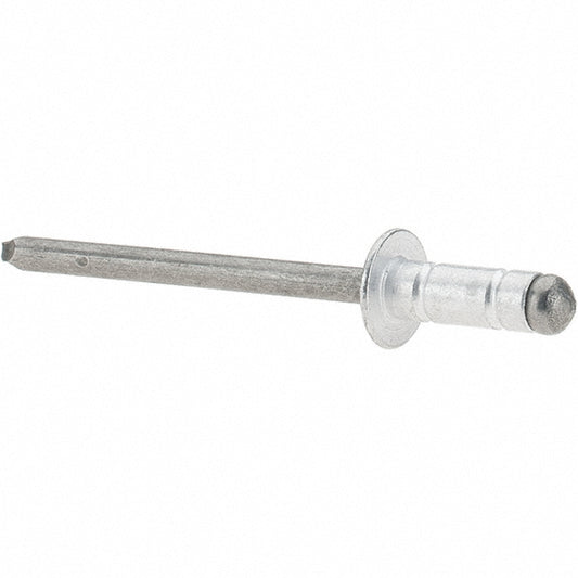 RivetKing ABS52-54RTP100 Blind Rivet Dome Head, Aluminum Body, Steel Mandrel