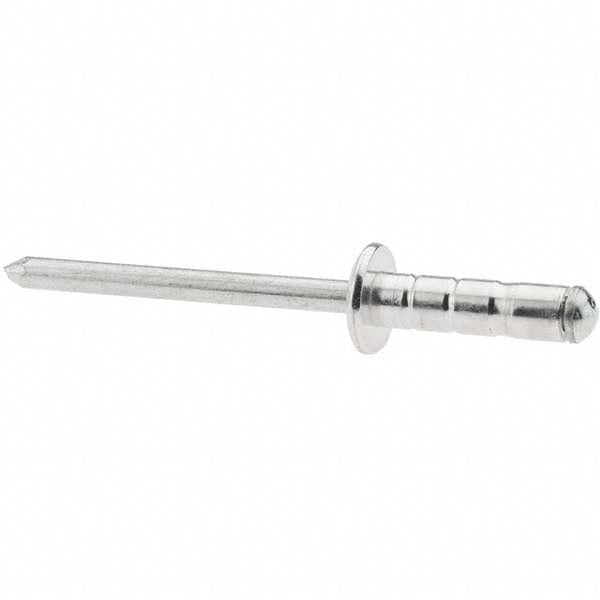 RivetKing /ABS63-67MG/RT/P100 Blind Rivet Dome Head, Aluminum Body, Steel Mandrel