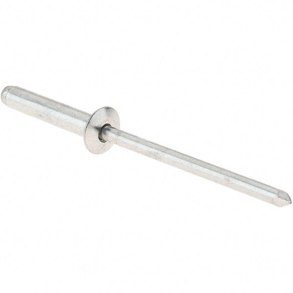 RivetKing ABA48/P100 Open End Blind Rivet Size 4-8, Dome Head, Aluminum Body, Aluminum Mandrel