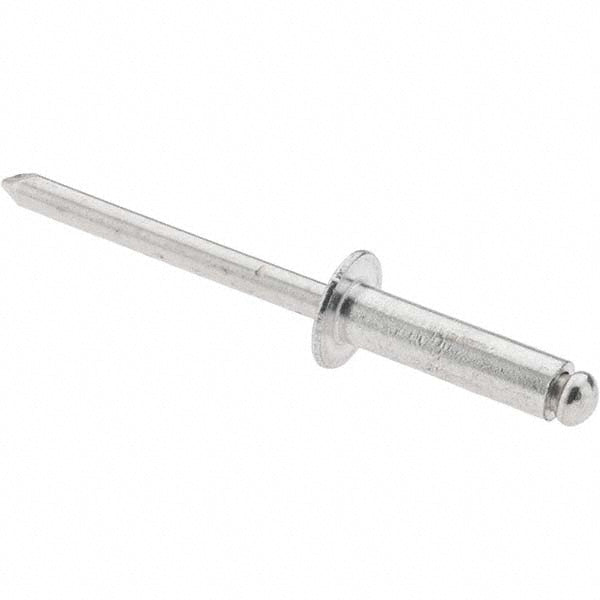 RivetKing ABA68/P100 Open End Blind Rivet Size 6-8, Dome Head, Aluminum Body, Aluminum Mandrel