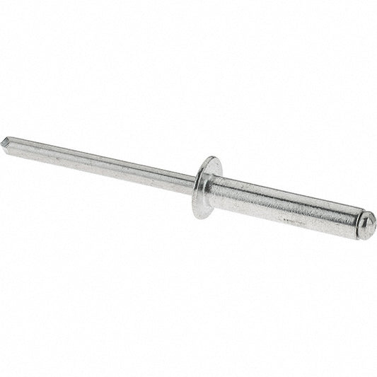 RivetKing ABA612/P100 Open End Blind Rivet Size 6-12, Dome Head, Aluminum Body, Aluminum Mandrel