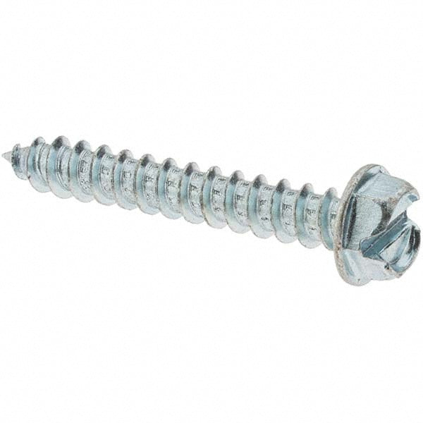 Value Collection -31869-11/2 Sheet Metal Screw #12, Hex Washer Head, Slotted