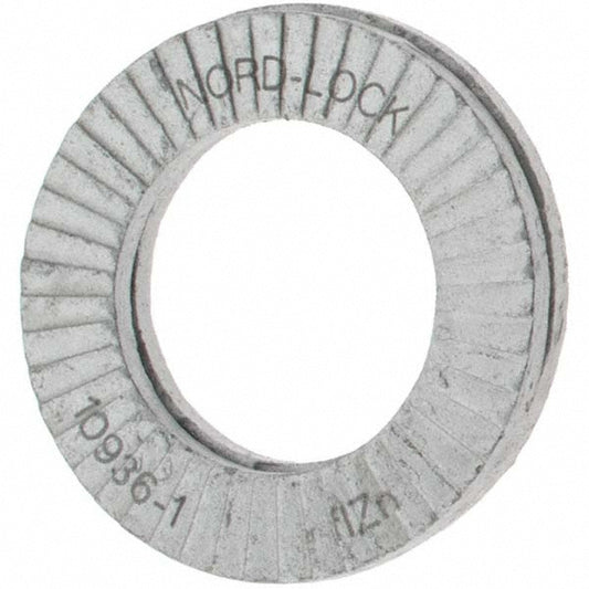 Value Collection 31515 Wedge Lock Washer 0.7283" OD, 0.4567" ID, Steel, Grade 2, Zinc-Plated