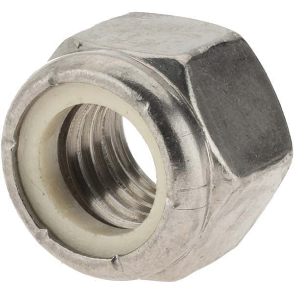 Value Collection 30639 Hex Lock Nut Insert, Nylon Insert, 5/8-11, Grade 316 Stainless Steel, Uncoated