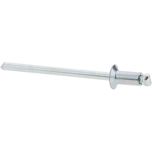 Value Collection 34115 Open End Blind Rivet Size 42, Countersunk Head, Steel Body, Steel Mandrel