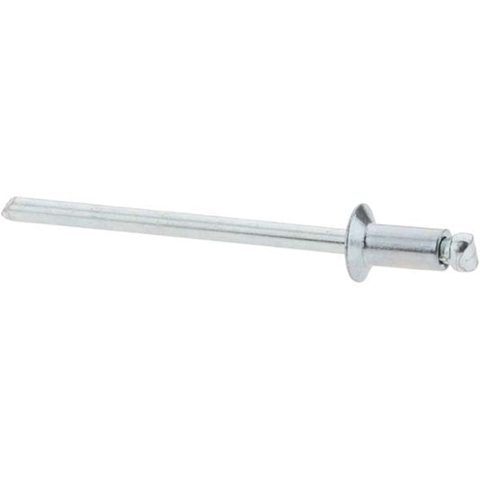 Value Collection 34115 Open End Blind Rivet Size 42, Countersunk Head, Steel Body, Steel Mandrel