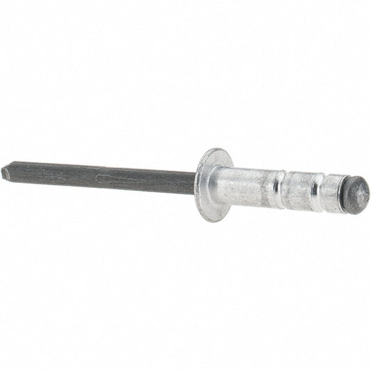 RivetKing /ABS66-68MG/P100 Open End Blind Rivet Dome Head, Aluminum Body, Steel Mandrel