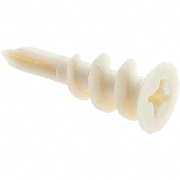 Value Collection C38361 3/8" Diam x 1-5/16" OAL, Nylon Self Drilling Drywall & Hollow Wall Anchor
