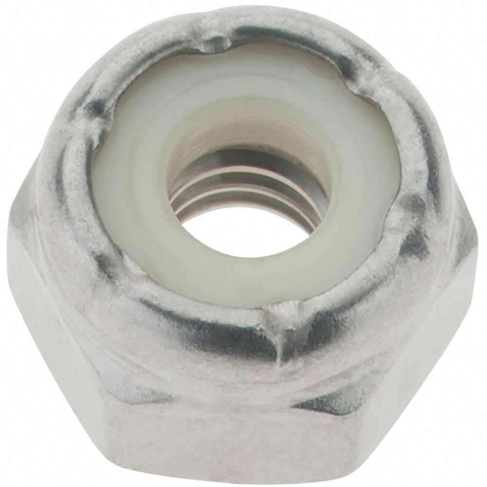 Value Collection C36888 Hex Lock Nut Insert, Nylon Insert, Grade 18-8 Stainless Steel