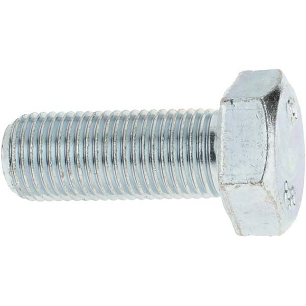 Value Collection C30979 Hex Head Cap Screw M12 x 1.25 x 30 mm, Grade 8.8 Steel, Zinc-Plated