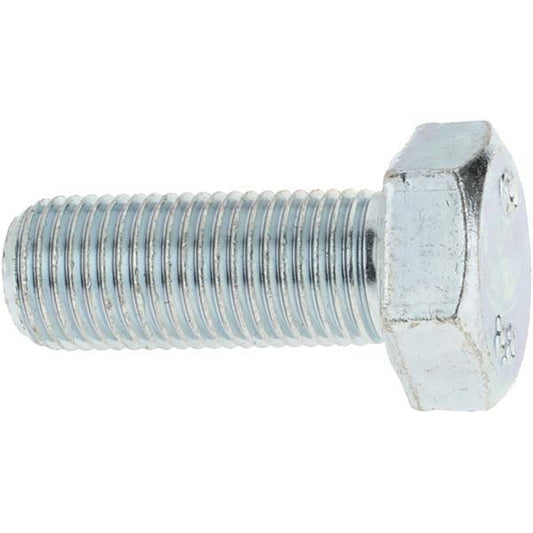 Value Collection C30979 Hex Head Cap Screw M12 x 1.25 x 30 mm, Grade 8.8 Steel, Zinc-Plated