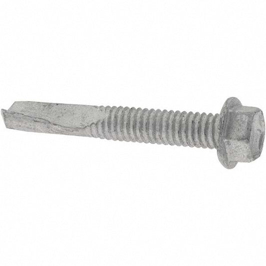 Value Collection C30180 #12, Hex Washer Head, Hex Drive, 1-1/4" Length Under Head, #5 Point, Self Drilling Screw