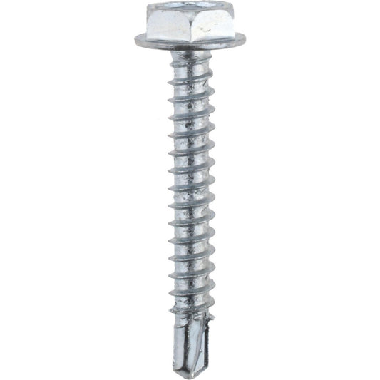 Value Collection C30219 #6, Hex Washer Head, Hex Drive, 1" Length Under Head, #2 Point, Self Drilling Screw