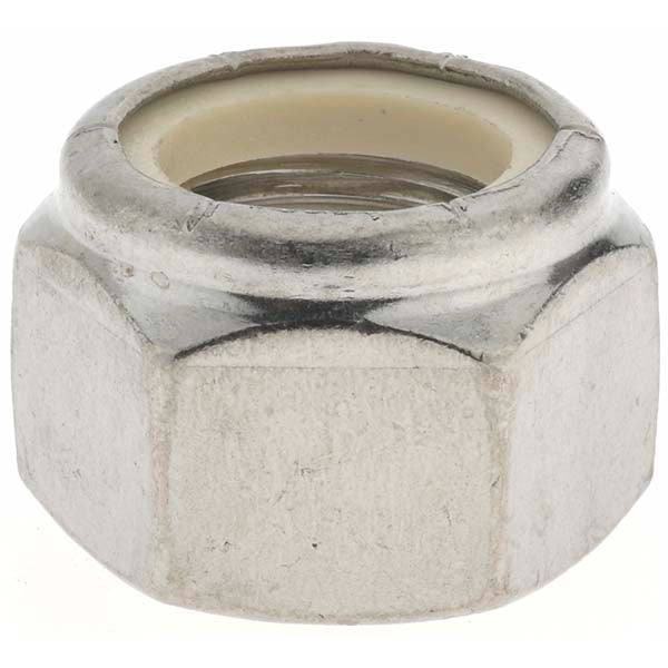 Value Collection A997266 Hex Lock Nut Nylon Insert, Nylon Insert, 1-8, Grade 316 Stainless Steel