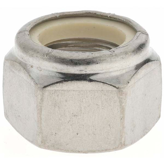 Value Collection A997266 Hex Lock Nut Nylon Insert, Nylon Insert, 1-8, Grade 316 Stainless Steel