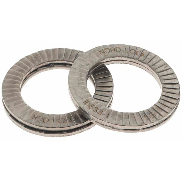 Value Collection A98019 Wedge Lock Washer 0.7756" OD, 0.5197" ID, Stainless Steel, 316L