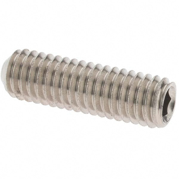 Value Collection C52000738 Set Screw M6 x 1.00 x 20 mm, Cup Point, Stainless Steel, Grade 316 & Austenitic Grade A4